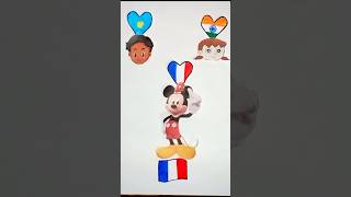 Palau 🇵🇼 France 🇲🇫 India 🇮🇳  Independence Day Drawing art ashortaday shortsfeed shorts [upl. by Keelin]