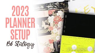 How To Setup a B6 Stalogy Notebook 2023 Planner Setup [upl. by Enamrej]