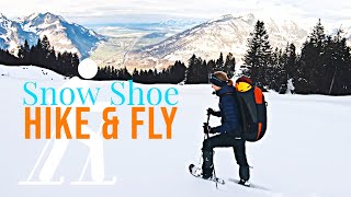 Hike amp Fly mit Schneeschuhen  Fronalp  Ozone Alpina 3 [upl. by Atalee947]