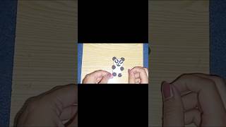 Easy Panda craft with clay for beginners art drawing cute easy viral reels Panda shortsdiy [upl. by Collie]