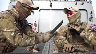 KOREAN NAVY UDTSEAL Knife Fighting Drills [upl. by Anerol]