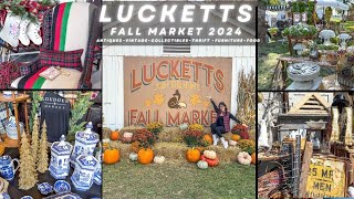 Exploring a HUGE Antique Market  Lucketts Fall Market 24 [upl. by Otrebireh]