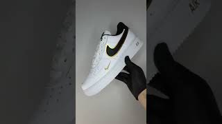 Nike Air Force 1 Low 07 LV8 Double Swoosh White Metallic Gold  DA8481100  sneakersadm  shorts [upl. by Dahij]