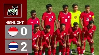 INDONESIA vs THAILAND HARI INI  HASIL TIMNAS U19 vs THAILAND [upl. by Garald374]