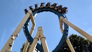 Oziris Parc Asterix  Inverted Coaster Oziris [upl. by Ingraham]