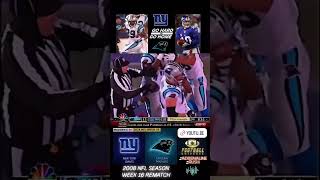 Madden NFL 09  New York Giants vs Carolina Panthers  2024 NFL Week 10 [upl. by Assiralk]