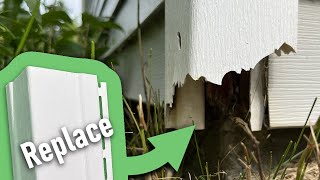 Replace Damaged Siding Yourself  Save Money [upl. by Furgeson371]