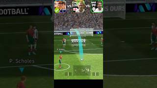 F Chiesa vs P Scholes vs L Modric Free kick efootball 24pesmobile konami shorts [upl. by Lindemann]