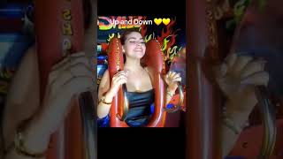 OMG Wait for End The secret is OUT Slingshot Ride Girl Reaction [upl. by Kezer927]