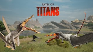 Our First Flyers  Rhamphorhynchus Gameplay  Path Of Titans [upl. by Flann]