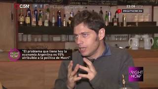 110818  Axel Kicillof con Julieta Camaño en Right Now C5N [upl. by Halbert]