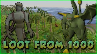 Loot From 1000 Jungle Edition 100 GA  RSPS  SPAWNPK [upl. by Ellehcim534]