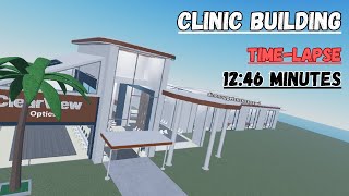 Clinic Building Speed Build  TimeLapse Roblox Studio [upl. by Marquardt87]