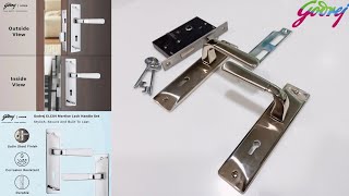 Mortise Door Lock Unboxing Godrej mortise Lock Handle  Mortise Lock Set  Mortise Handle Set [upl. by Saile458]