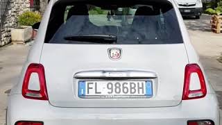 Abarth 595 sound check scarico artigianale da 63mm [upl. by Ecirtnahs]