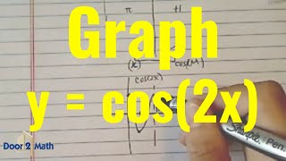 CLEAR and SIMPLE Way to Graph Trig Functions  y  cos2x  Trigonometry [upl. by Yntrok]