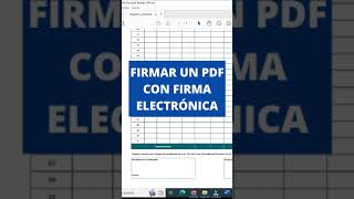 Como FIRMAR un PDF con CERTIFICADO DIGITAL shorts pdf firmaelectronica [upl. by Oigroig258]