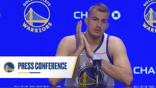 Nemanja Bjelica 2021 Media Day Press Conference  Golden State Warriors [upl. by Hashim]