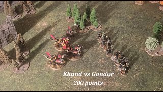 MESBG battle report Rangers of Ithilien vs Khand 200 points [upl. by Nap]