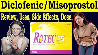 Diclofenac sodium misoprostol Tablets uses  Review Rotec 75 mg tablet uses in urdu  Side Effects [upl. by Cleve]