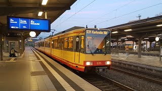 AVG BR450 mit Pfiff in KarlsruheDurlach [upl. by Okimik]