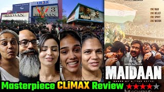 Maidaan GOOSEBUMPS🥵CLiMAX Public⋆Review★★★★☆MaidaanREVIEW Maidaan Day 1 Advance Booking Report [upl. by Terchie]