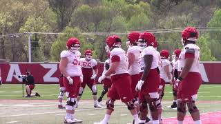 HawgBeat  Arkansas spring practice 13 highlights [upl. by Davison]