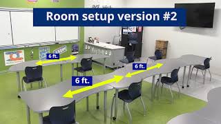 School Reopening Examples Classroom Set Up 2 [upl. by Enilrad371]