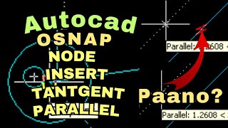 OTHER OBJECT SNAP OPTIONS IN AUTOCAD STEP BY STEP DISCUSSION [upl. by Hanan237]