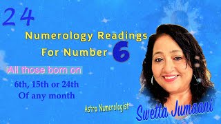 Numerology for No6 With Subtitles मूलांक 6 जन्मांक 6 Birth Date 6 Mulank 6 [upl. by Pip]