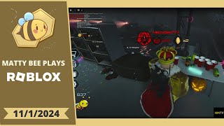 MattyBee PLAYING ROBLOX WITH VIEWERS VOD  1112024 [upl. by Llezom]