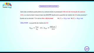 Mole et grandeurs molaires  Volume molaire 33 [upl. by Rosenfeld]