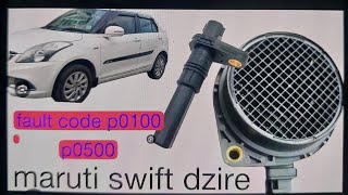 swift Dzire fault code p0100  p0500 What is a Fault Code maruti [upl. by Airbmac]