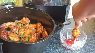 Crispy Air Fryer Chicken Wings  The BEST Wings Recipe [upl. by Noryahs]