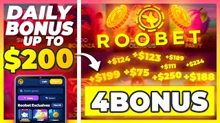 ROOBET PROMO CODE quot4BONUSquot upto 200 DAILY BONUS in CASHBACK roobet promo code 2024 [upl. by Annmarie]