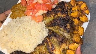 Attieke Poulet grillé Alloco [upl. by Yznil]