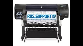 Промышленный плоттер HP Designjet T7200  сервис и обслуживание [upl. by Tabbatha]