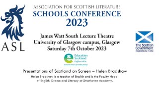 ASL Conference 2023 Presentations of Scotland on Screen– Helen Bradshaw [upl. by Alauqahs]