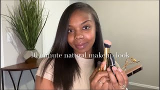 10 minute natural makeup look  chit chat [upl. by Mehcanem]