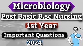 Microbiology Important Questions For Post Basic Bsc Nursing 1st Year [upl. by Eeleak228]