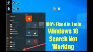 Fix Windows Search Bar Not Working  Cant Type In Windows 10  Search And Start Menu Type Resolve [upl. by Accisej]