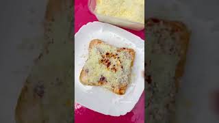 Quick cheese burst bread pizza recipeshortsyoutubeshortsyshorts eveningsnacksfoodreview cheesy [upl. by Ennazzus665]