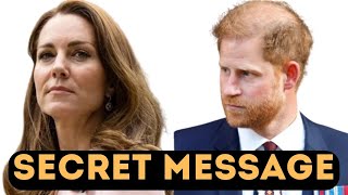 KATE MIDDLETON RECEIVED A SECRET MESSAGE FROM PRINCE HARRY ABOUT RETURNING TO THE UK [upl. by Evol]