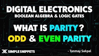 What is Parity in Digital Electronics with Example and Types [upl. by Leeda]