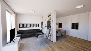 Gestaltung Ess und Wohnzimmer mit Garderobe [upl. by Richarda893]