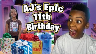 AJs Epic 11th Birthday SURPRISE shocking [upl. by Agatha]