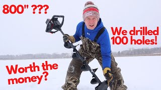 NEW StrikeMaster Lithium 24V Ice Auger  Review amp Cutting Test [upl. by Durstin]