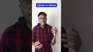 Advise vs Advice  Do you know how to use them english learnenglish [upl. by Skell]