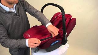 MaxiCosi  How to install the Footmuff CabrioFix baby car seat [upl. by Seedman749]