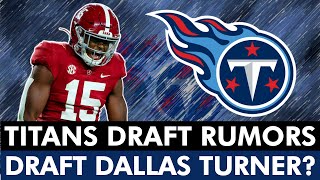 Tennessee Titans Rumors On DRAFTING Dallas Turner At Pick 7 Bleacher Report Titans Draft Rumors [upl. by Ceevah]